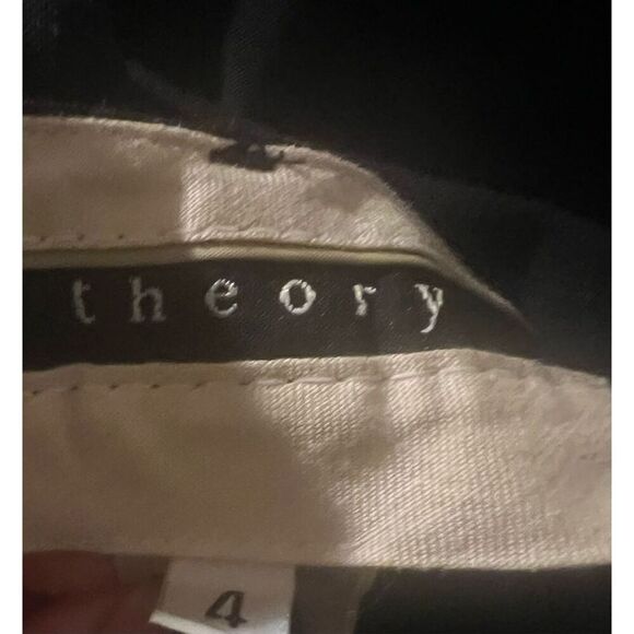 Theory black  pants size 4 Minimalist Emo Office Siren - Picture 3 of 4